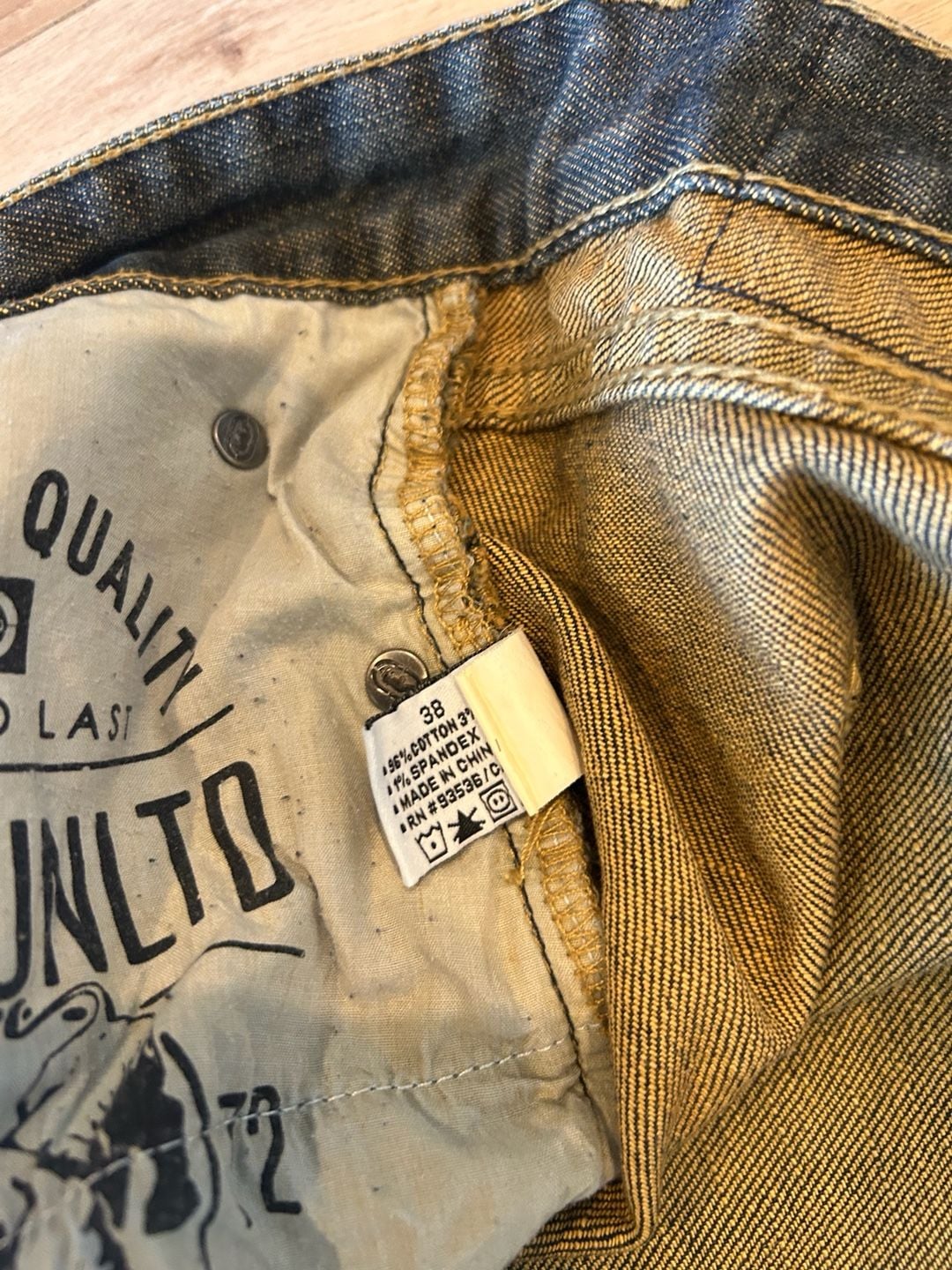 Ecko Unltd Denim Shorts Size 38 Relaxed Fit Blue Jorts Y2K 9