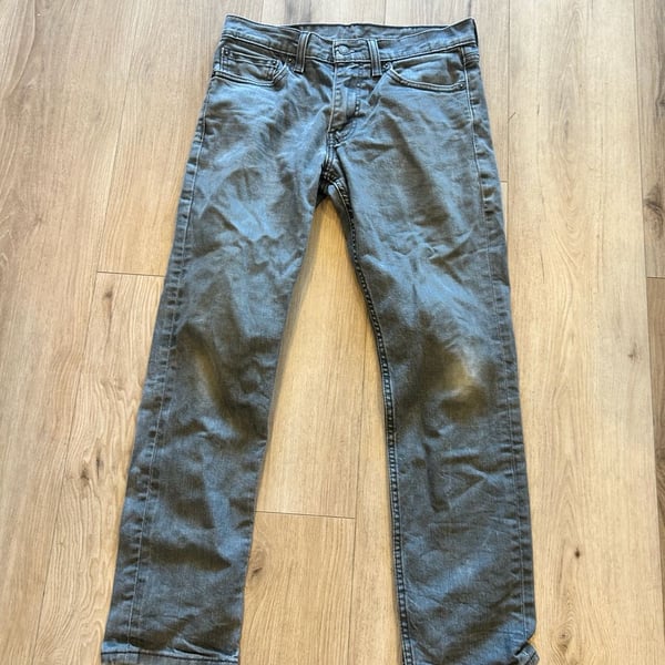 Levi's 511 Slim Jeans 31 x 30 Gray Denim