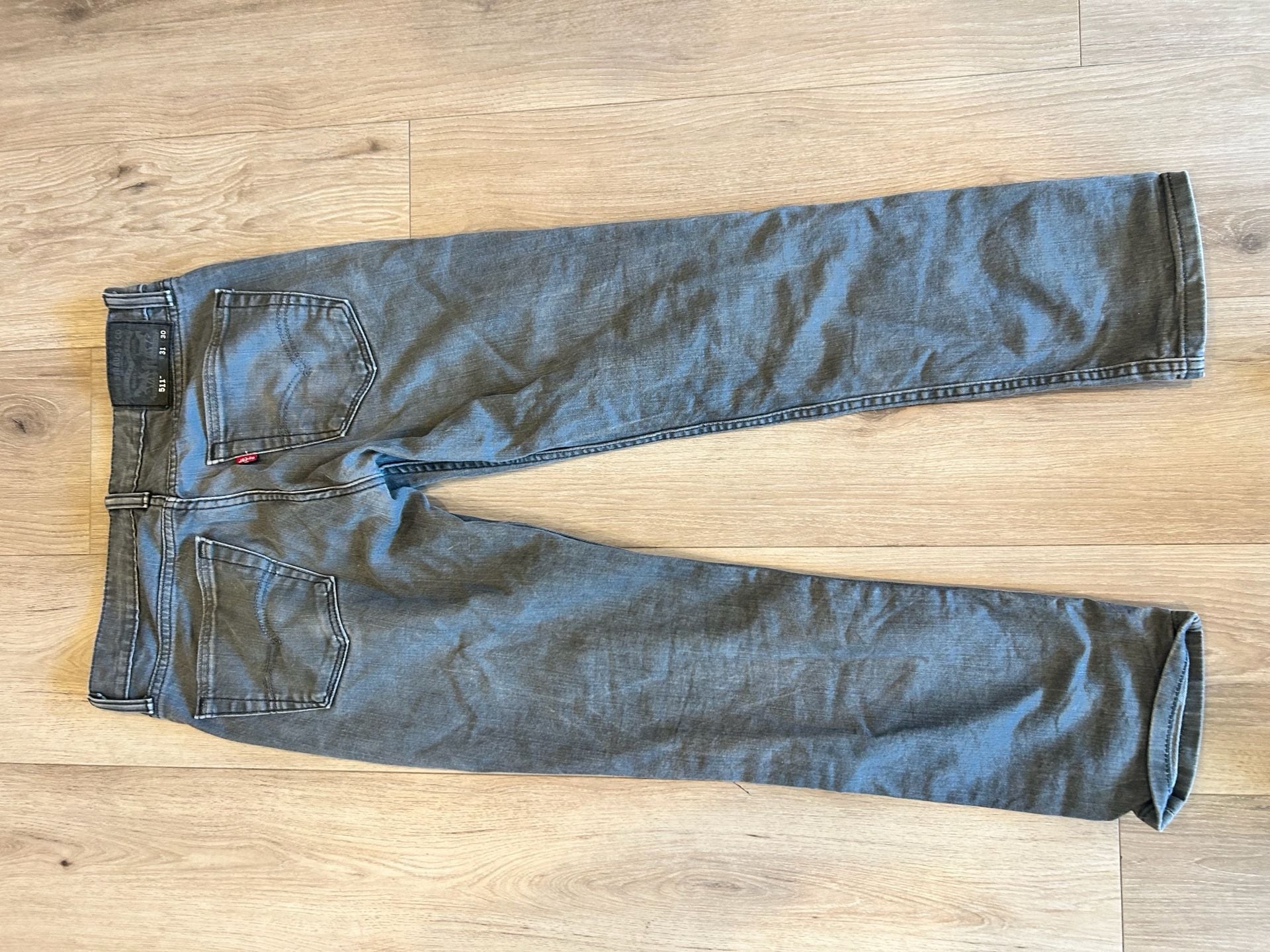 Levi's 511 Slim Jeans 31 x 30 Gray Denim 6