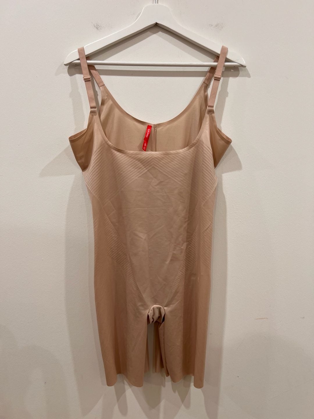 Spanx Thinstincts 2.0 Open-Bust Mid-Thigh Bodysuit Size 2X 3