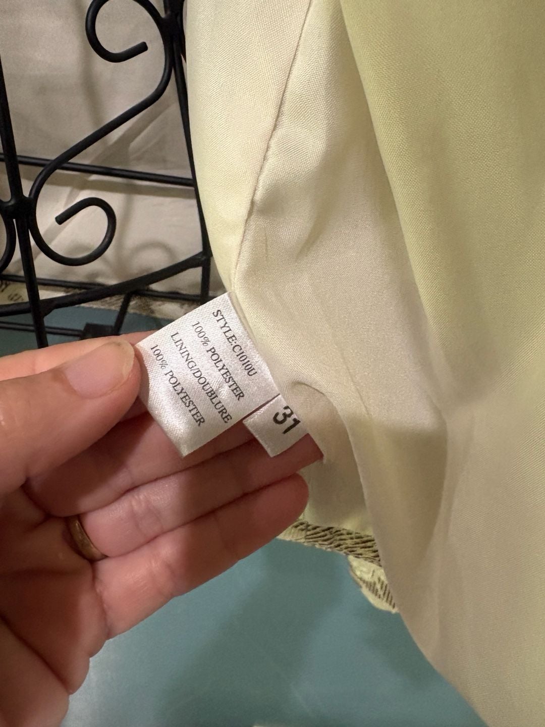 Conrad C Collection Blazer Size 10 Beige White Floral Tapestry Jacket 6