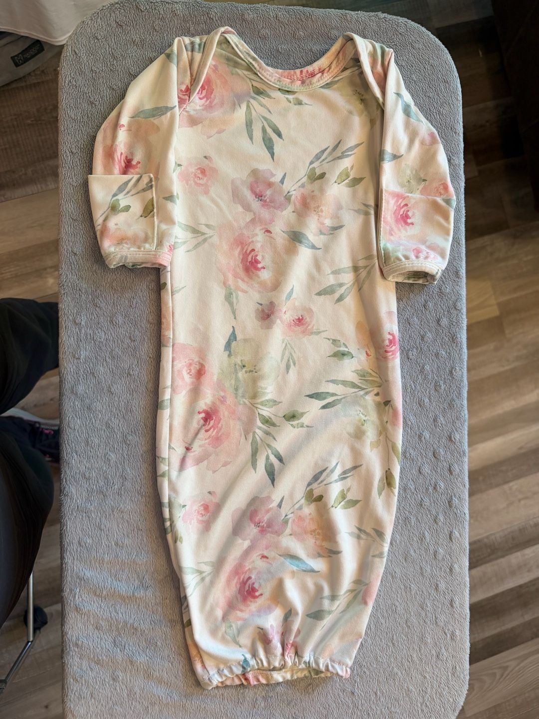 Luminous Littles Baby Sleep Gown Floral Watercolor Newborn 2