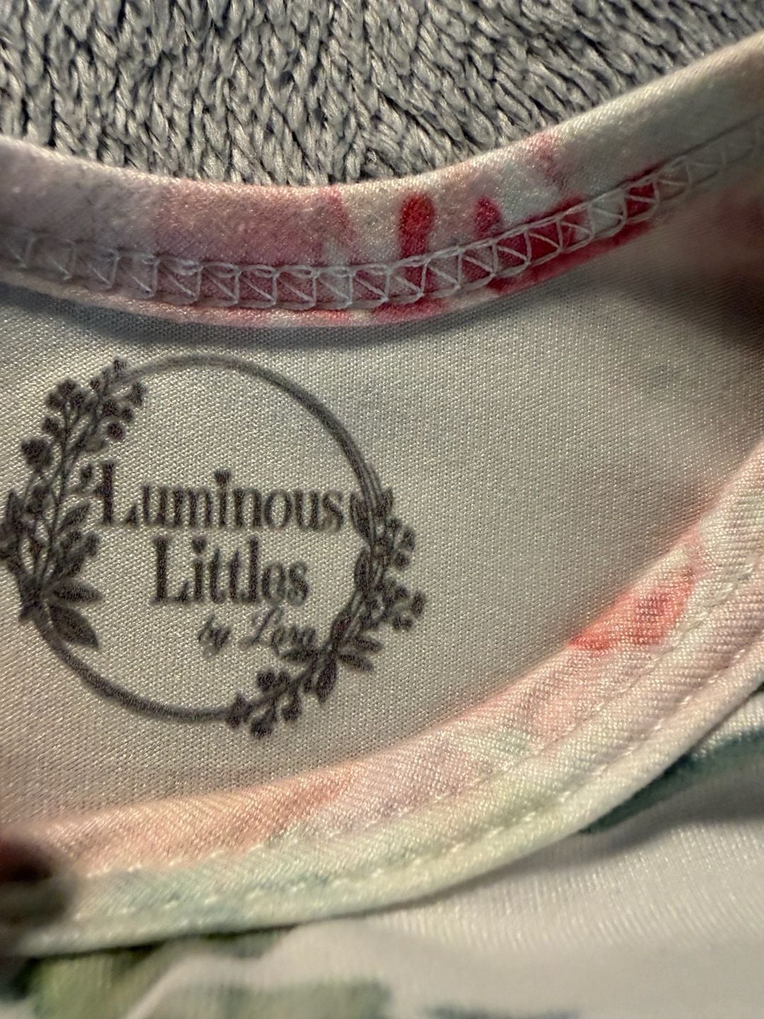 Luminous Littles Baby Sleep Gown Floral Watercolor Newborn 3