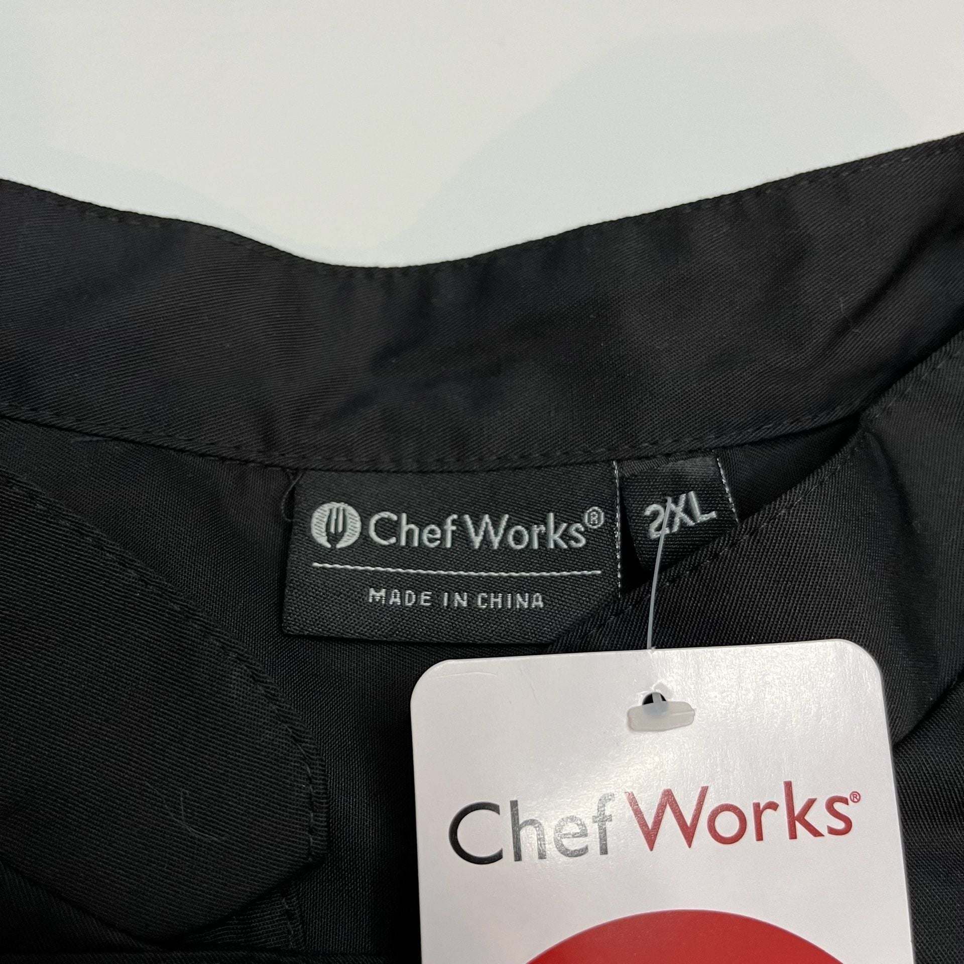 Chef Works Chef Coat Size 2XL Black Short Sleeve 3