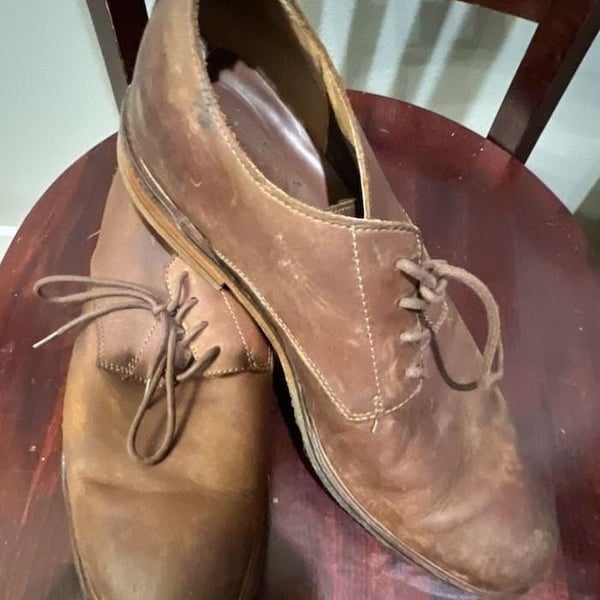 Clarks Leather Oxford Dress men’s Brown shoes -size11
