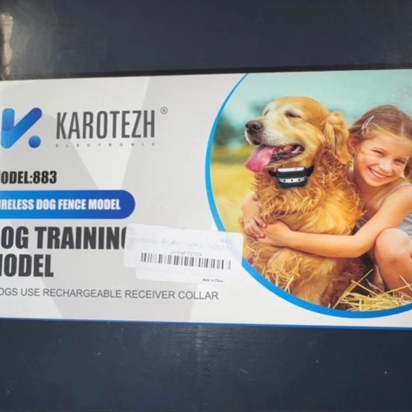 KAROTEZH Model 883 Wireless Dog Fence and Training Collar Set