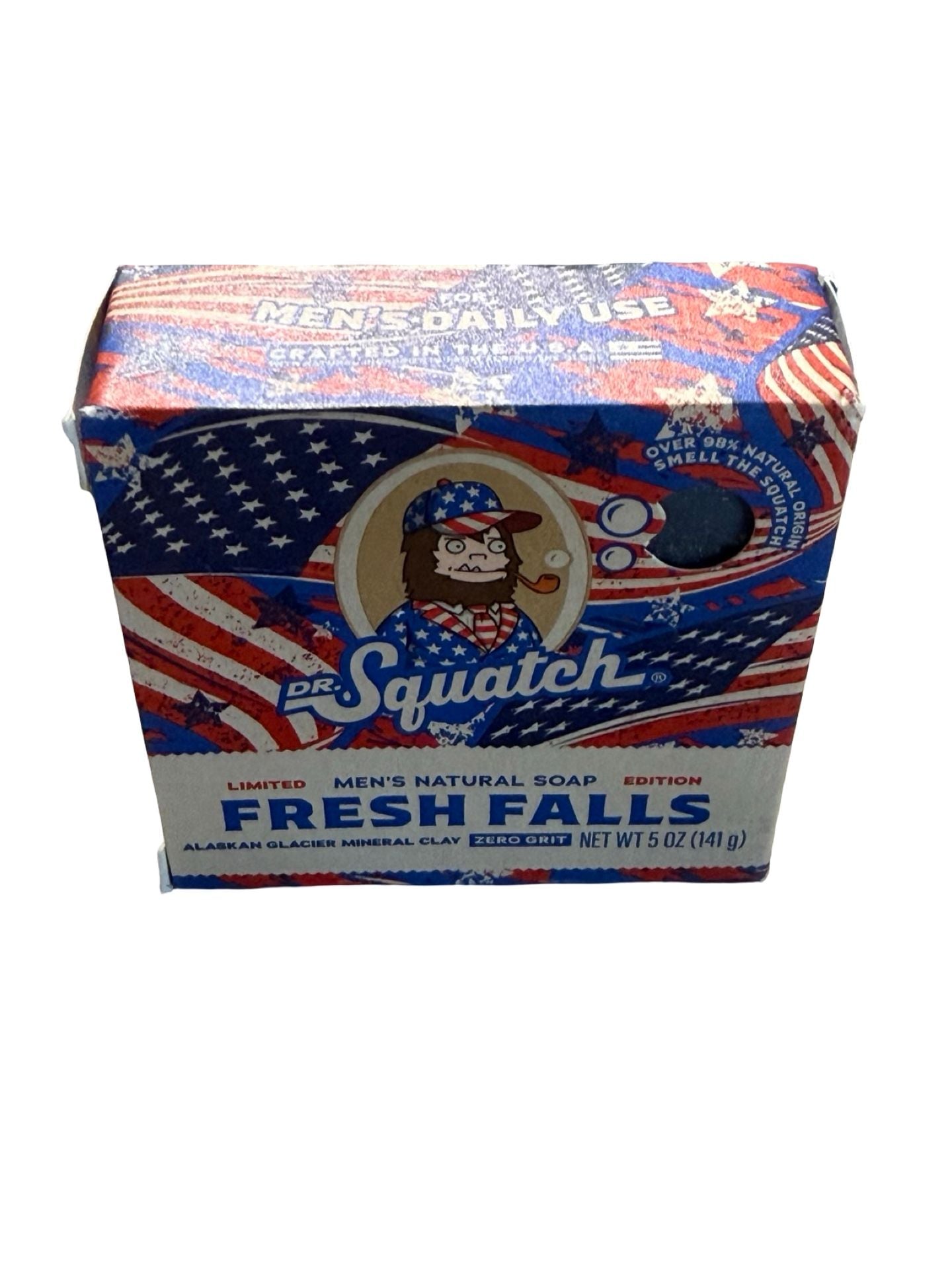 Dr. Squatch Freedom Fresh/Fresh Falls Limited Edition Soap 5 oz Bars Lot Of 3 8