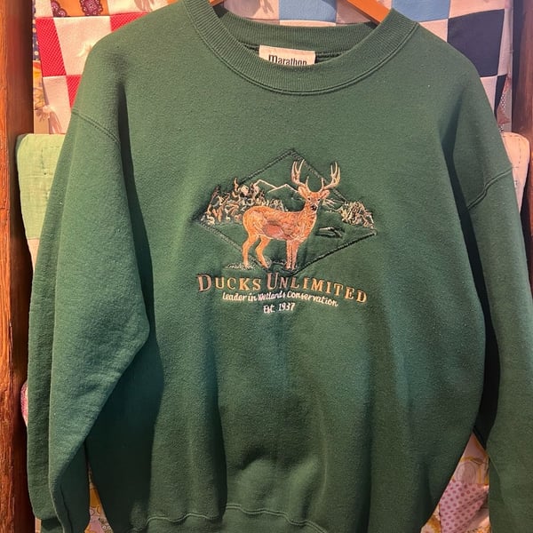 Vintage Marathon Apparel Ducks Unlimited Sweatshirt Size Medium