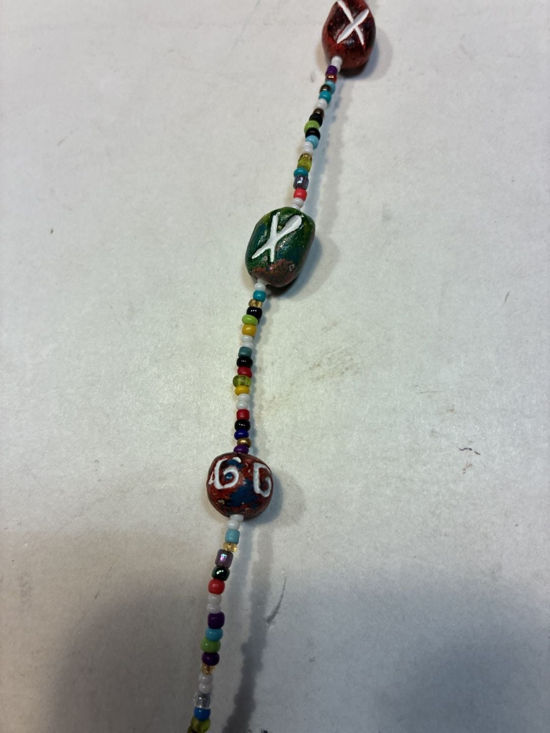 Unbranded Bohemian Multicolor Glass Seed And Lava Stone Bead Necklace 5