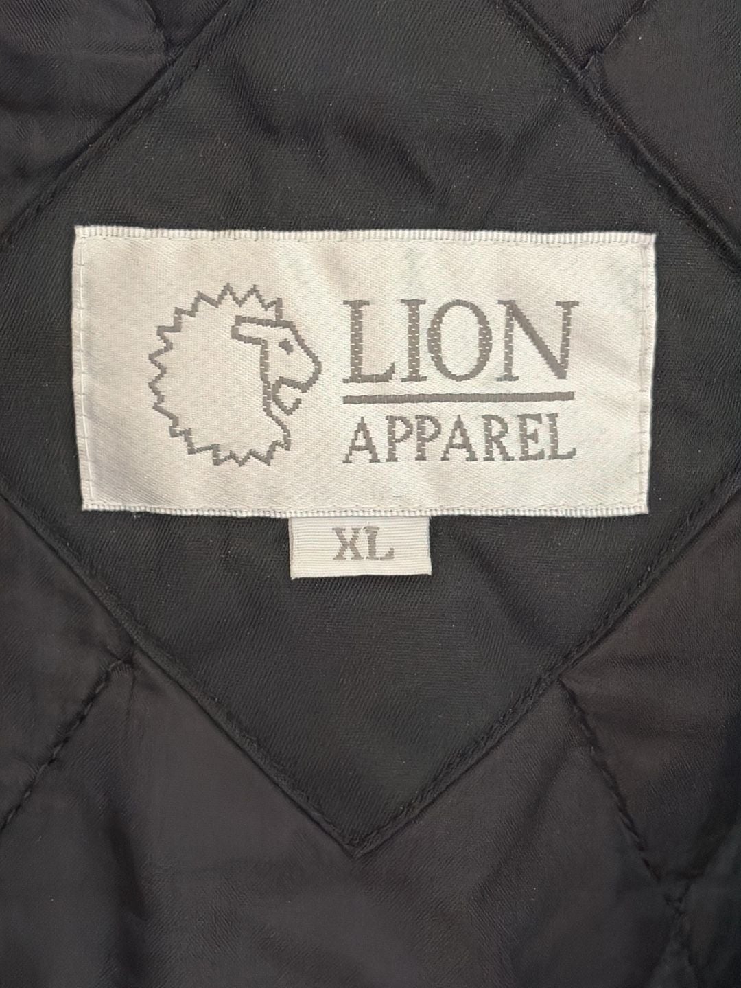 Lion Apparel Winter Jacket Size XL Black Quilted Insulated Parka Coat 3