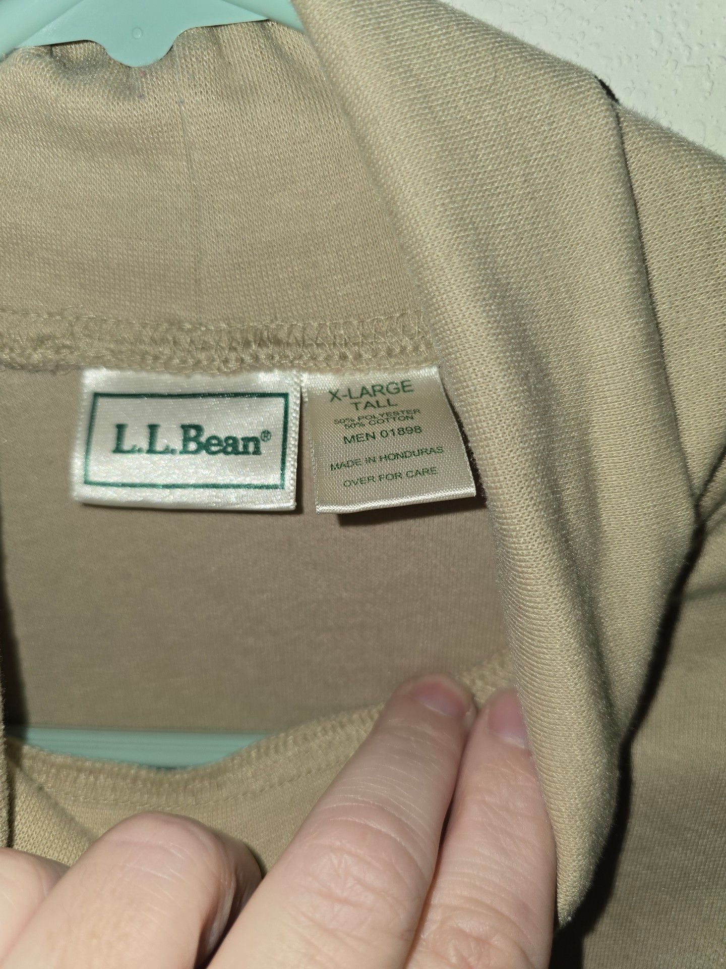 L.L.Bean Turtleneck Size X-Large Tall Beige Long Sleeve 5