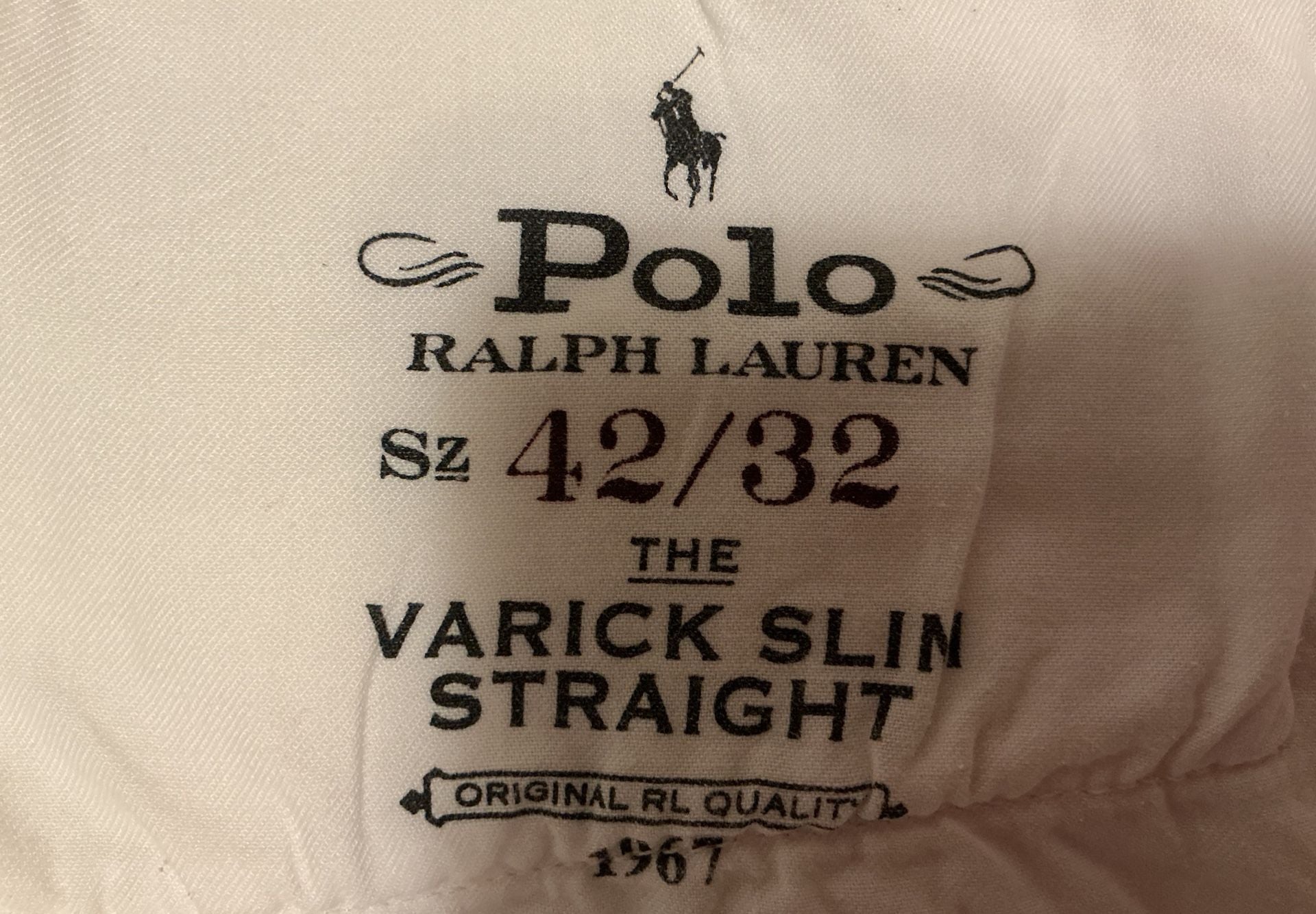 Polo Ralph Lauren Varick Slim Straight White Jeans 12