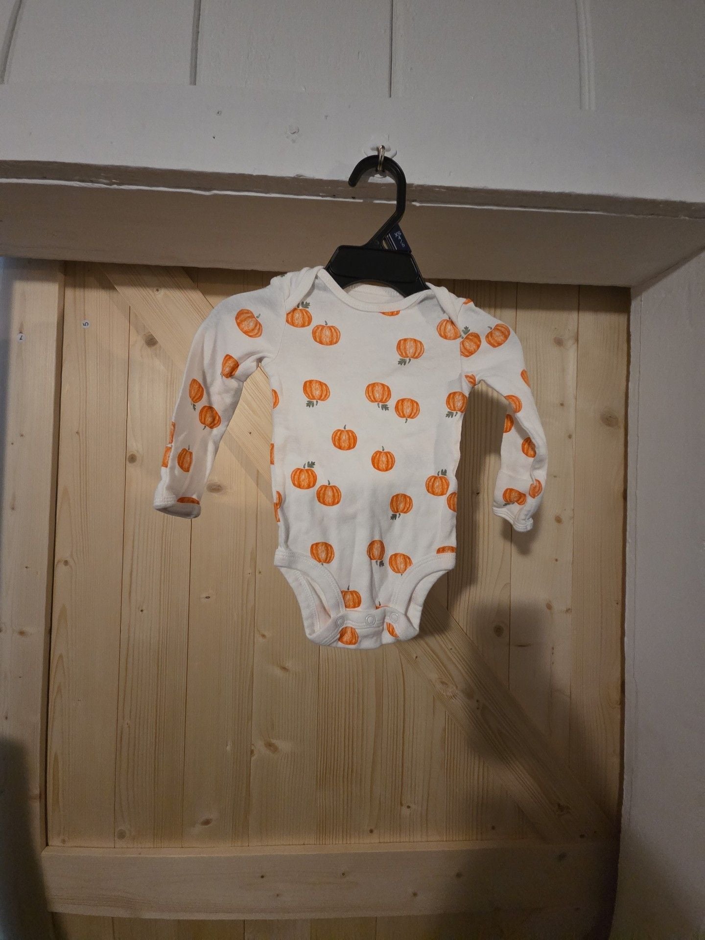 Carter's Pumpkin onesie 2