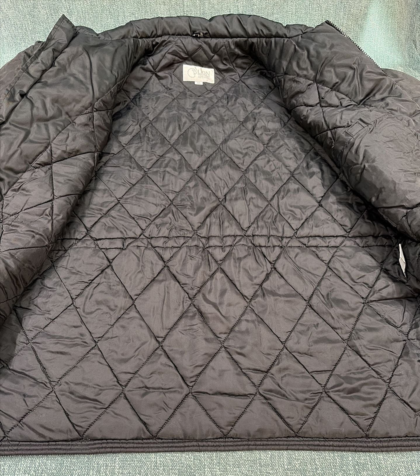 Lion Apparel Winter Jacket Size XL Black Quilted Insulated Parka Coat 9