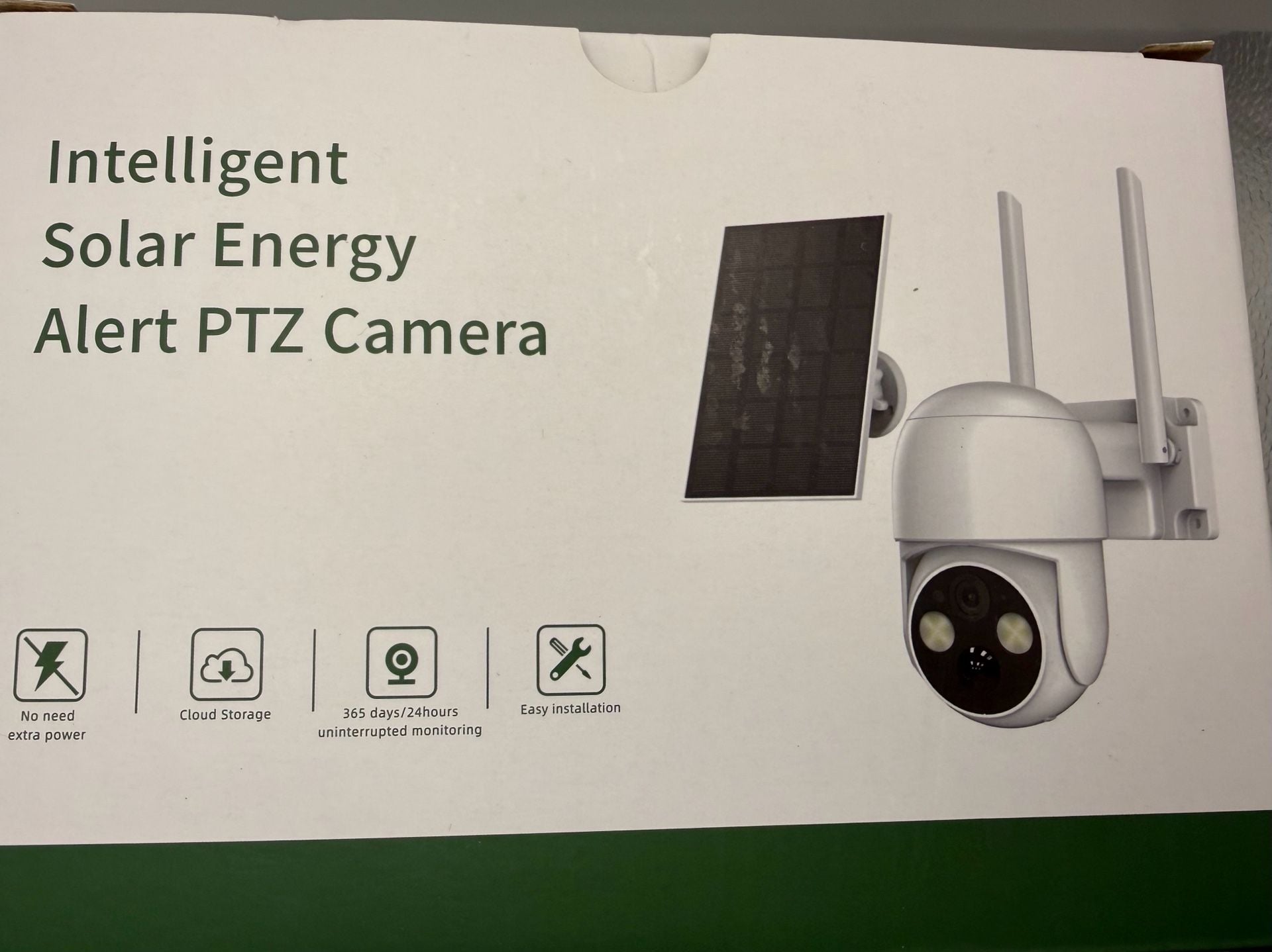 Intelligent Solar Energy Alert PTZ Camera Wireless Outdoor Security 2