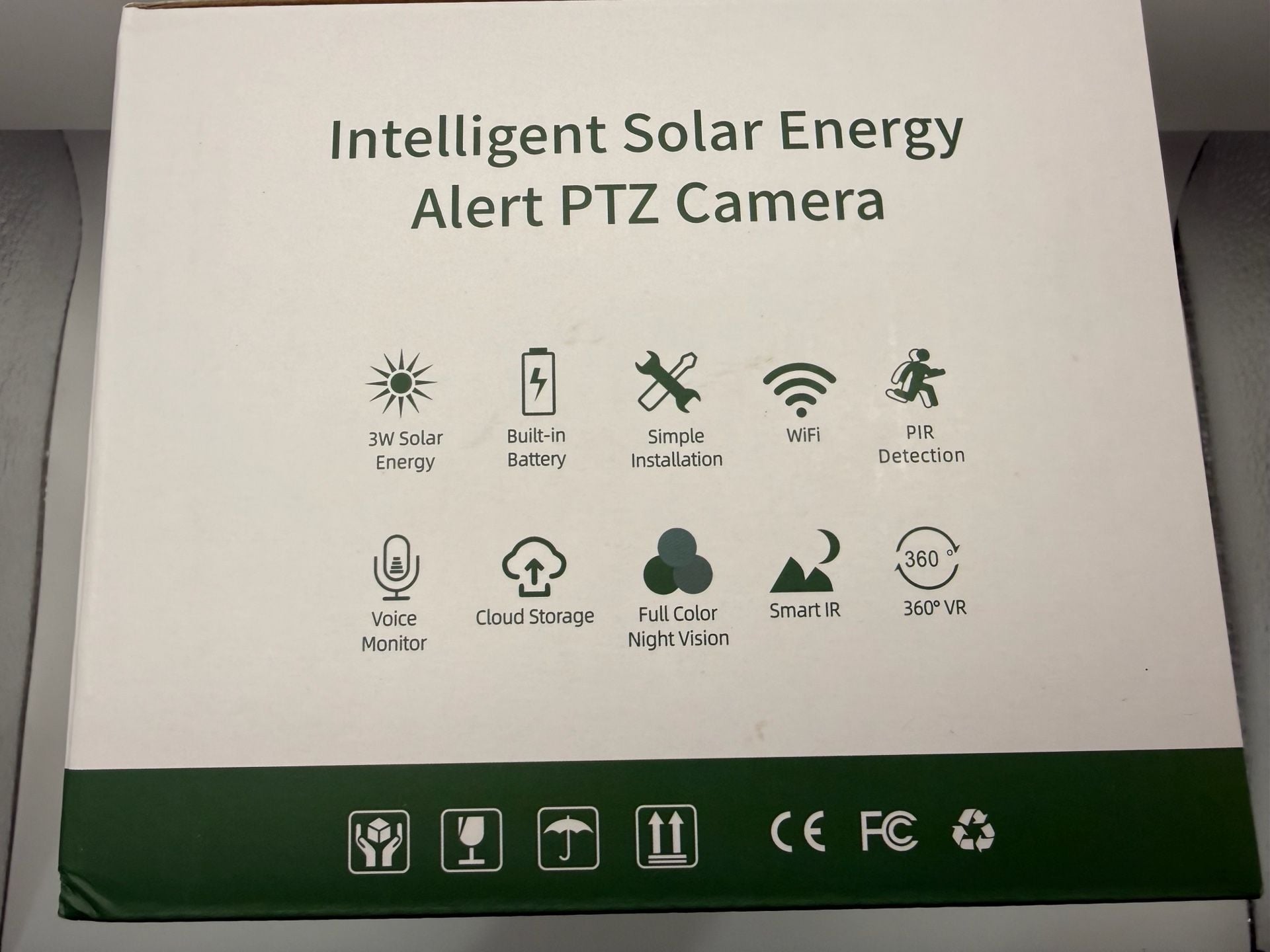 Intelligent Solar Energy Alert PTZ Camera Wireless Outdoor Security 3