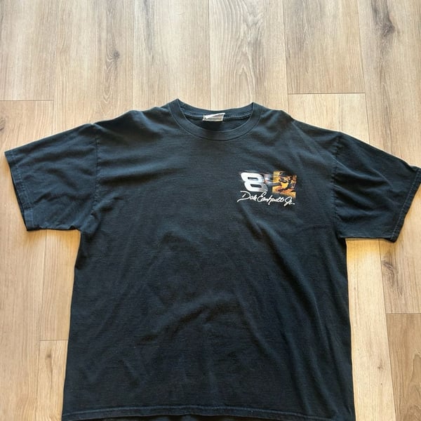 Competitors View Dale Earnhardt Jr. NASCAR T-Shirt Size XL Black Vintage