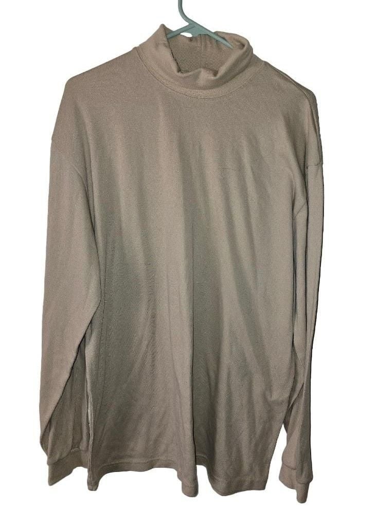 L.L.Bean Turtleneck Size X-Large Tall Beige Long Sleeve 3