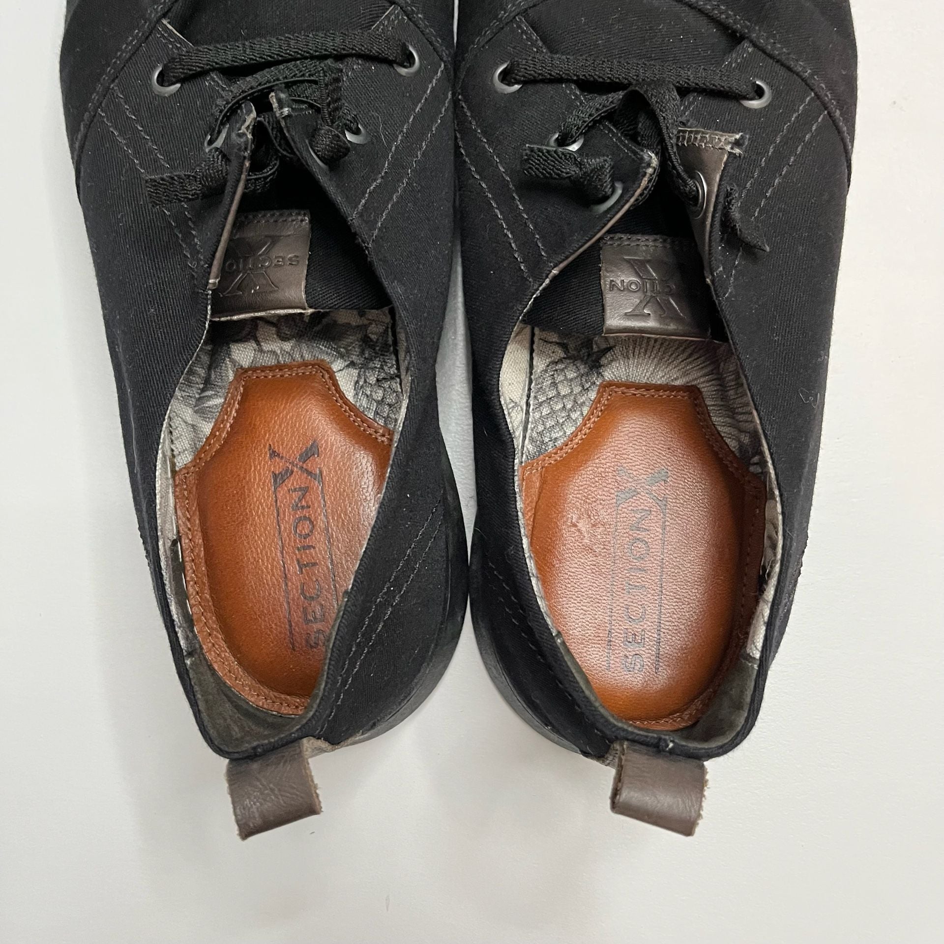 Section X Casual Shoes Size 13 M Black Canvas Sneakers 3