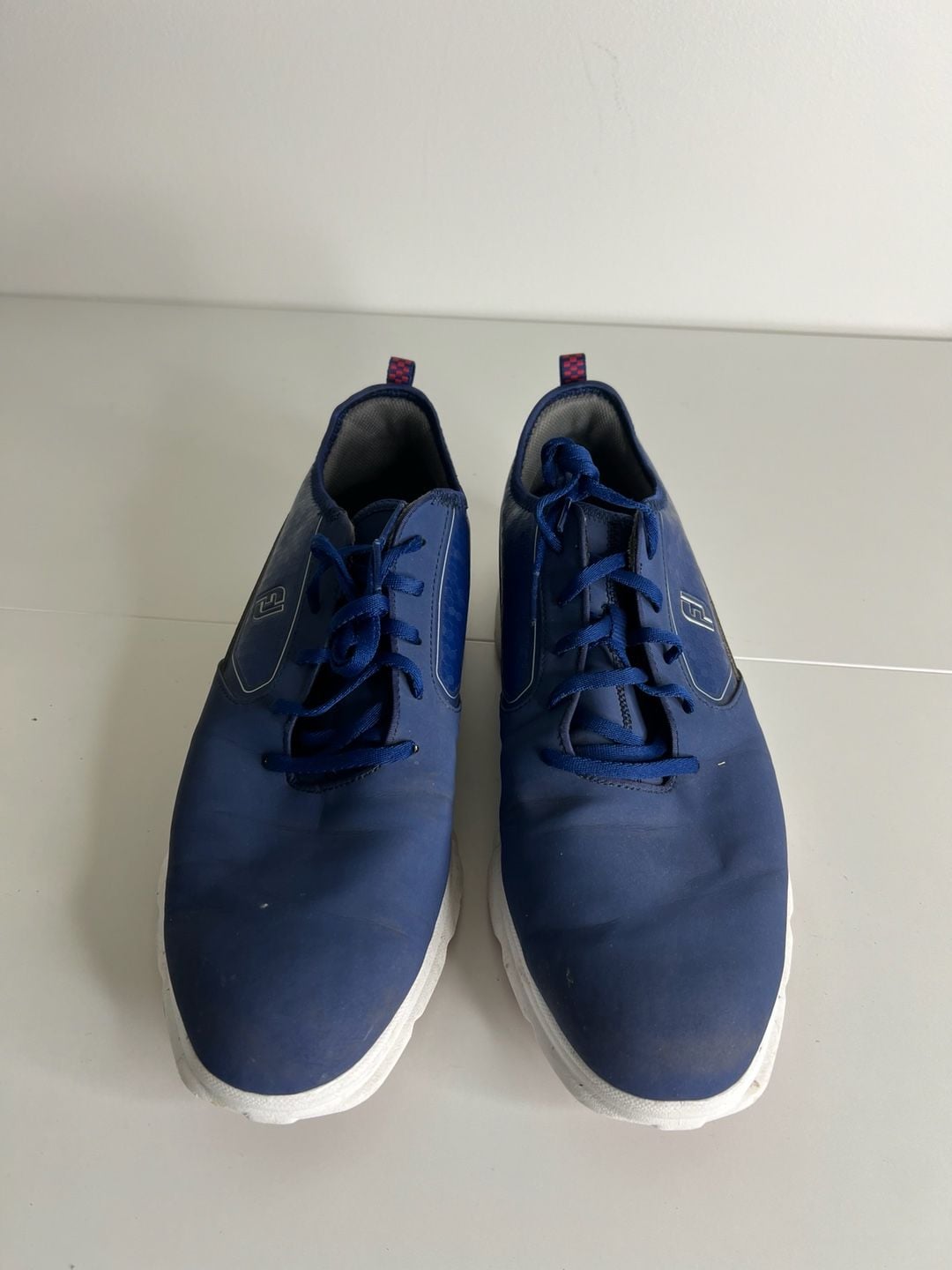 FootJoy SuperLites XP Golf Shoes Navy Blue Red Spikeless 3