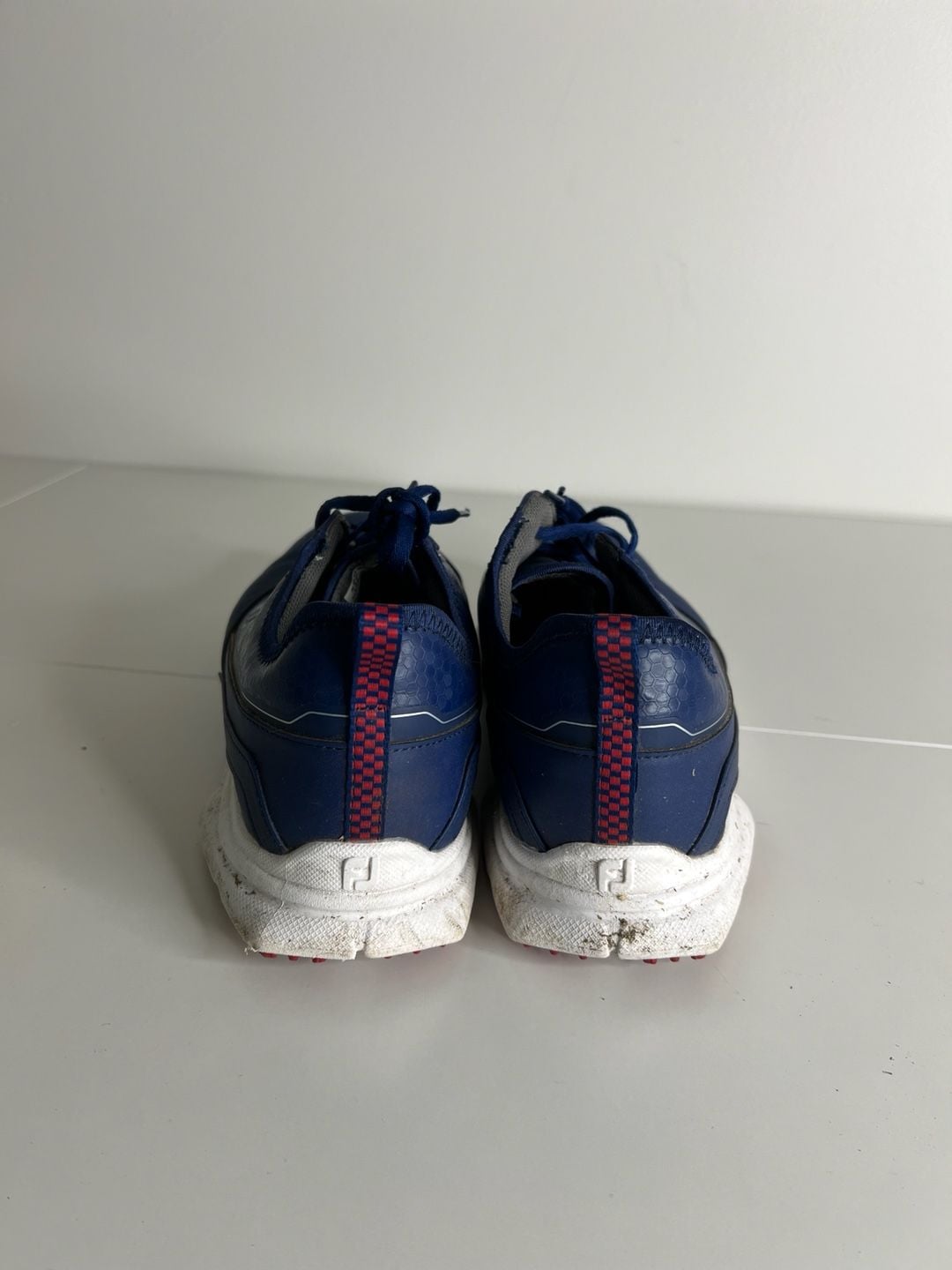 FootJoy SuperLites XP Golf Shoes Navy Blue Red Spikeless 4