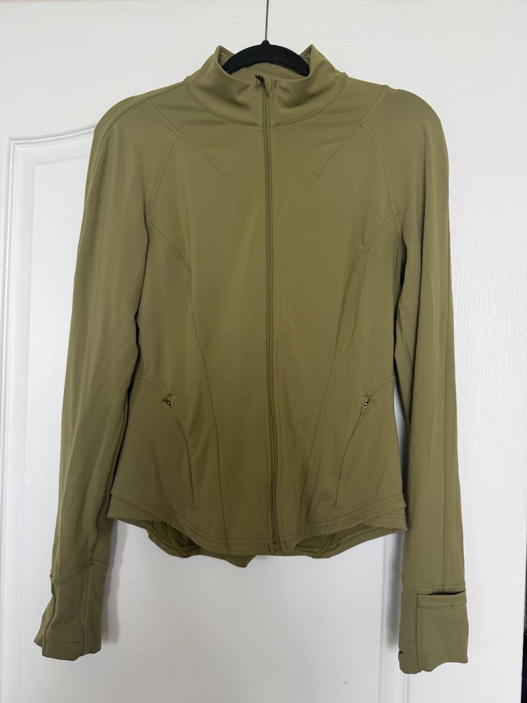 Lululemon InStill Jacket Size 8 Green Full Zip Athletic 2