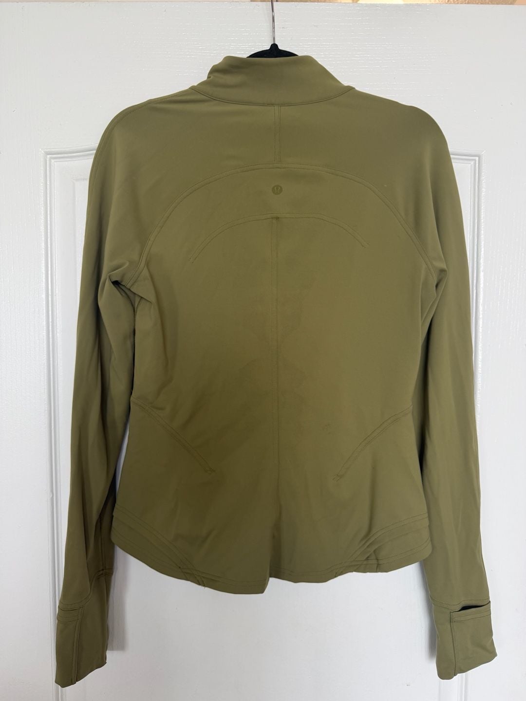 Lululemon InStill Jacket Size 8 Green Full Zip Athletic 3