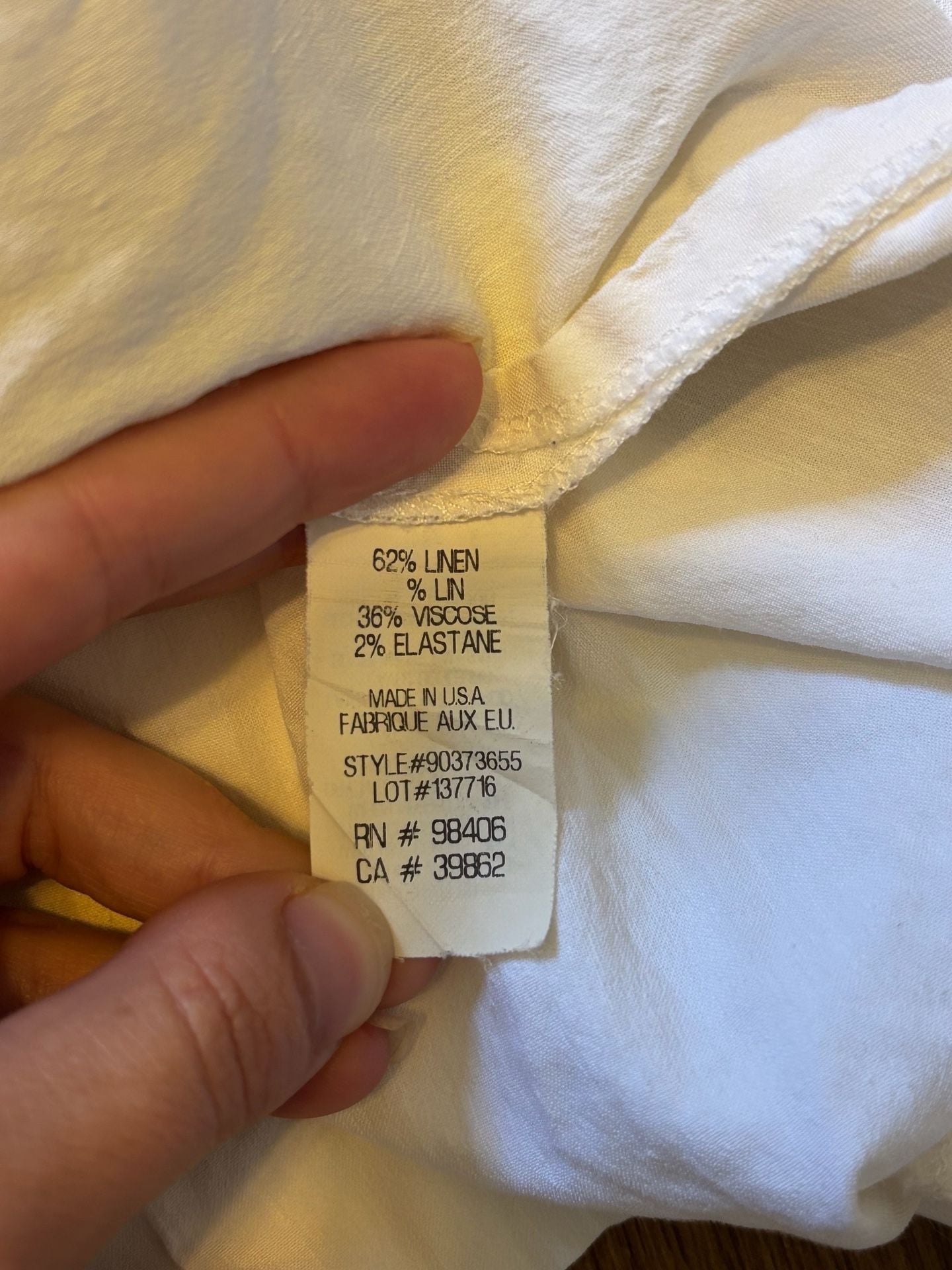 Theory Dress Size 8 White Linen Blend Halter Midi Sleeveless 6