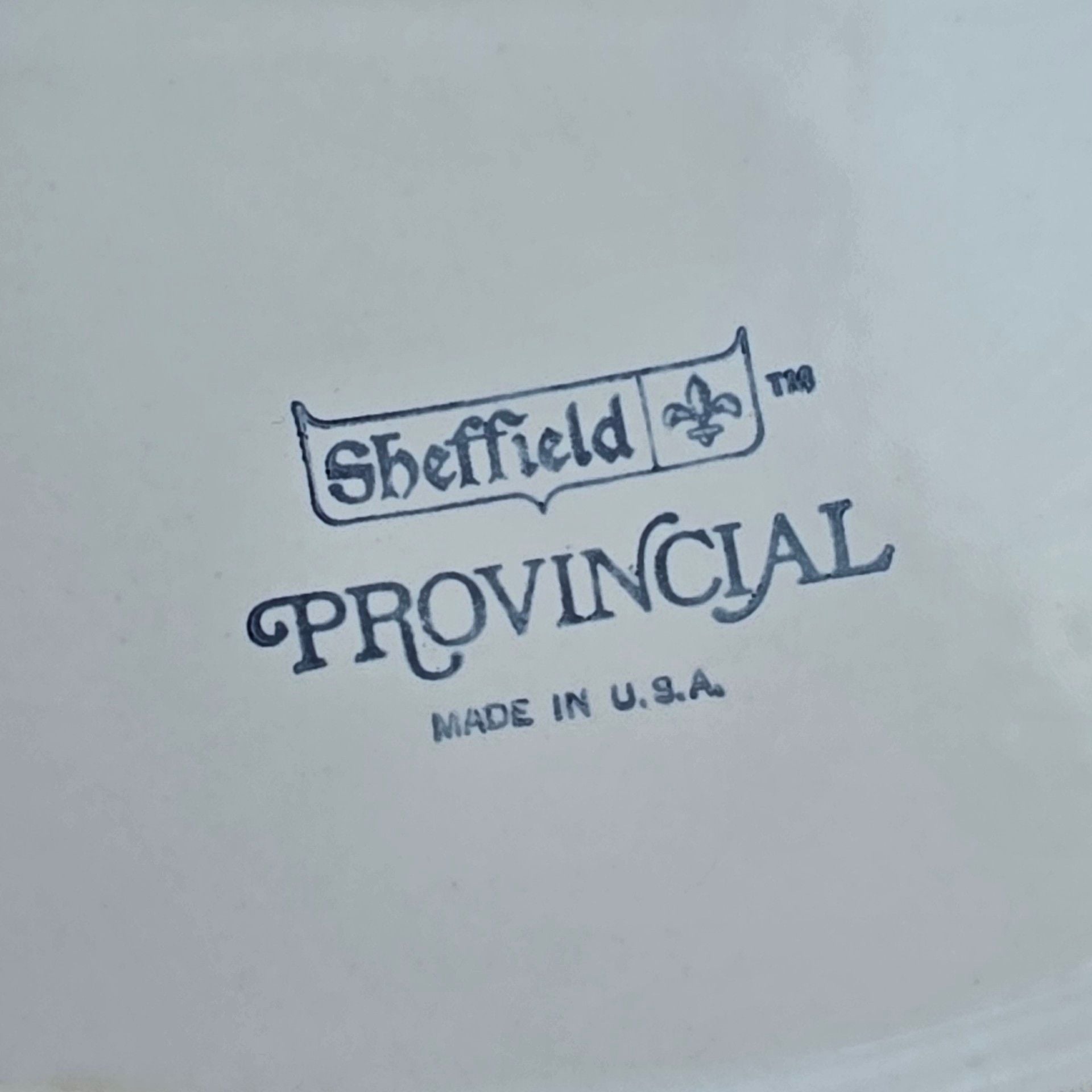 Homer Laughlin Dinnerware Blue White Sheffield Provincial 13.5” Oval Platter USA 3