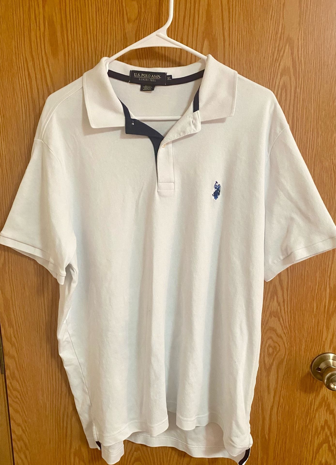 U.S. Polo Assn. Luxury Feel Polo Size XL White Cotton Short Sleeve 2
