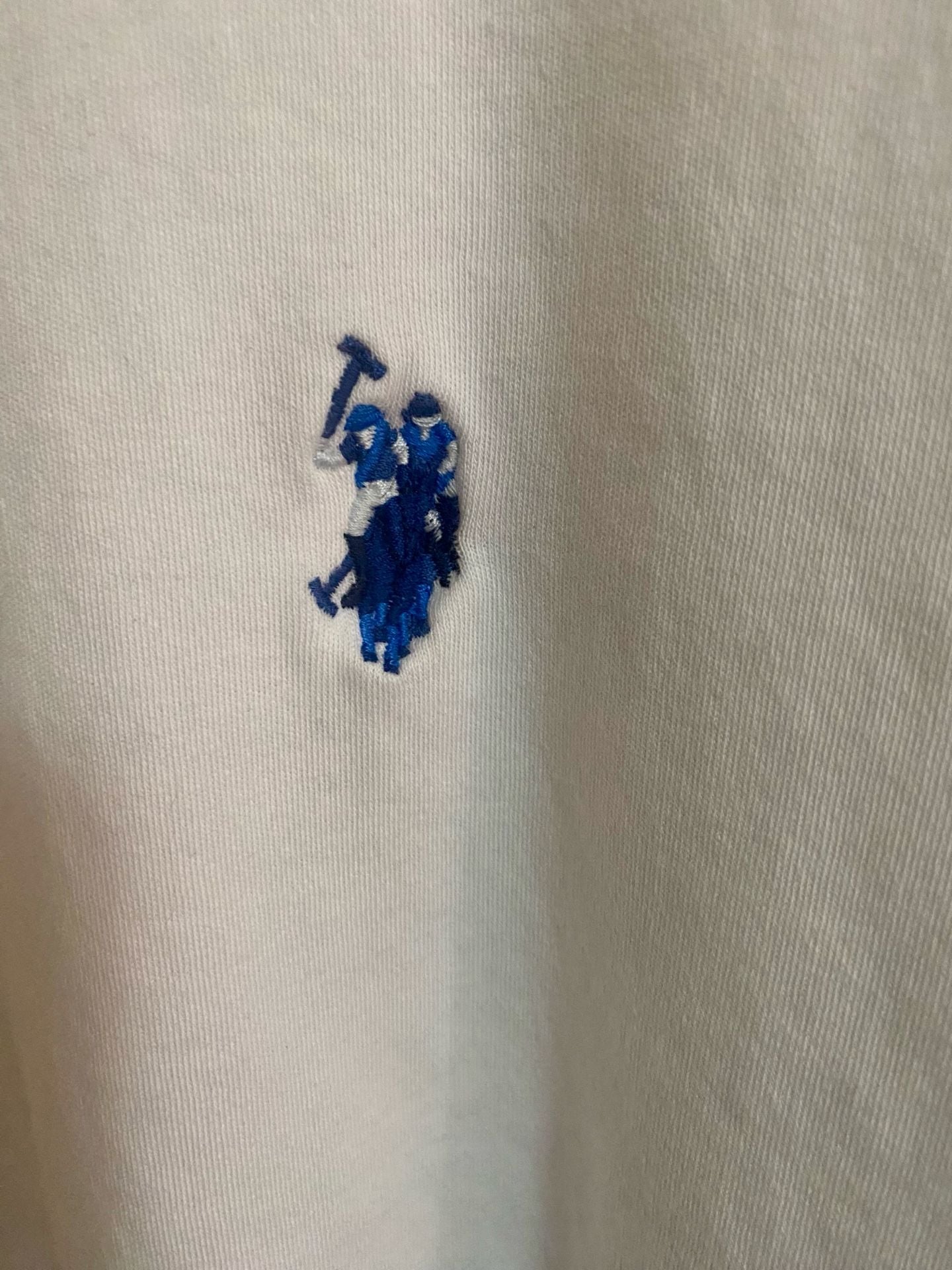 U.S. Polo Assn. Luxury Feel Polo Size XL White Cotton Short Sleeve 3