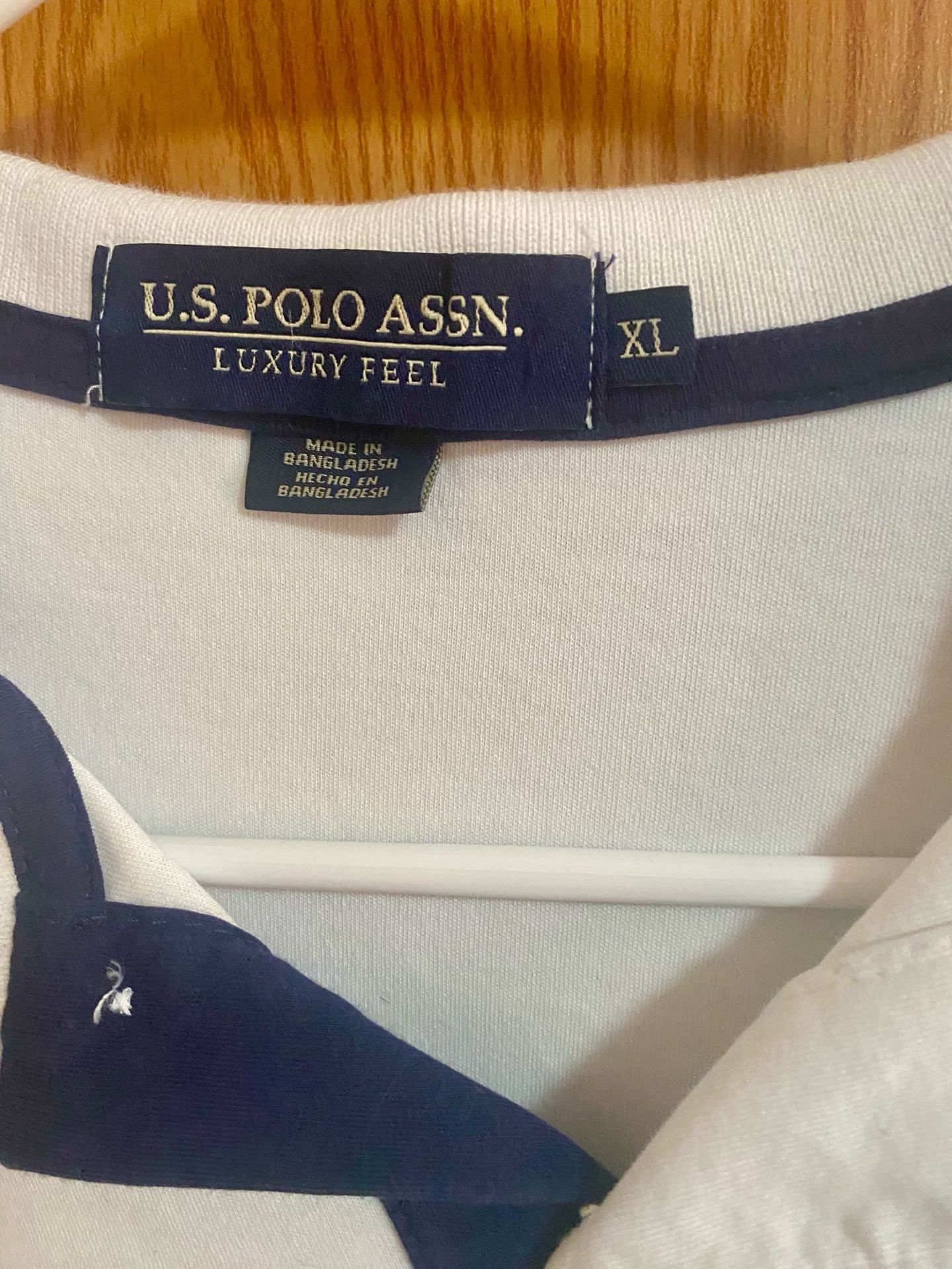 U.S. Polo Assn. Luxury Feel Polo Size XL White Cotton Short Sleeve 4