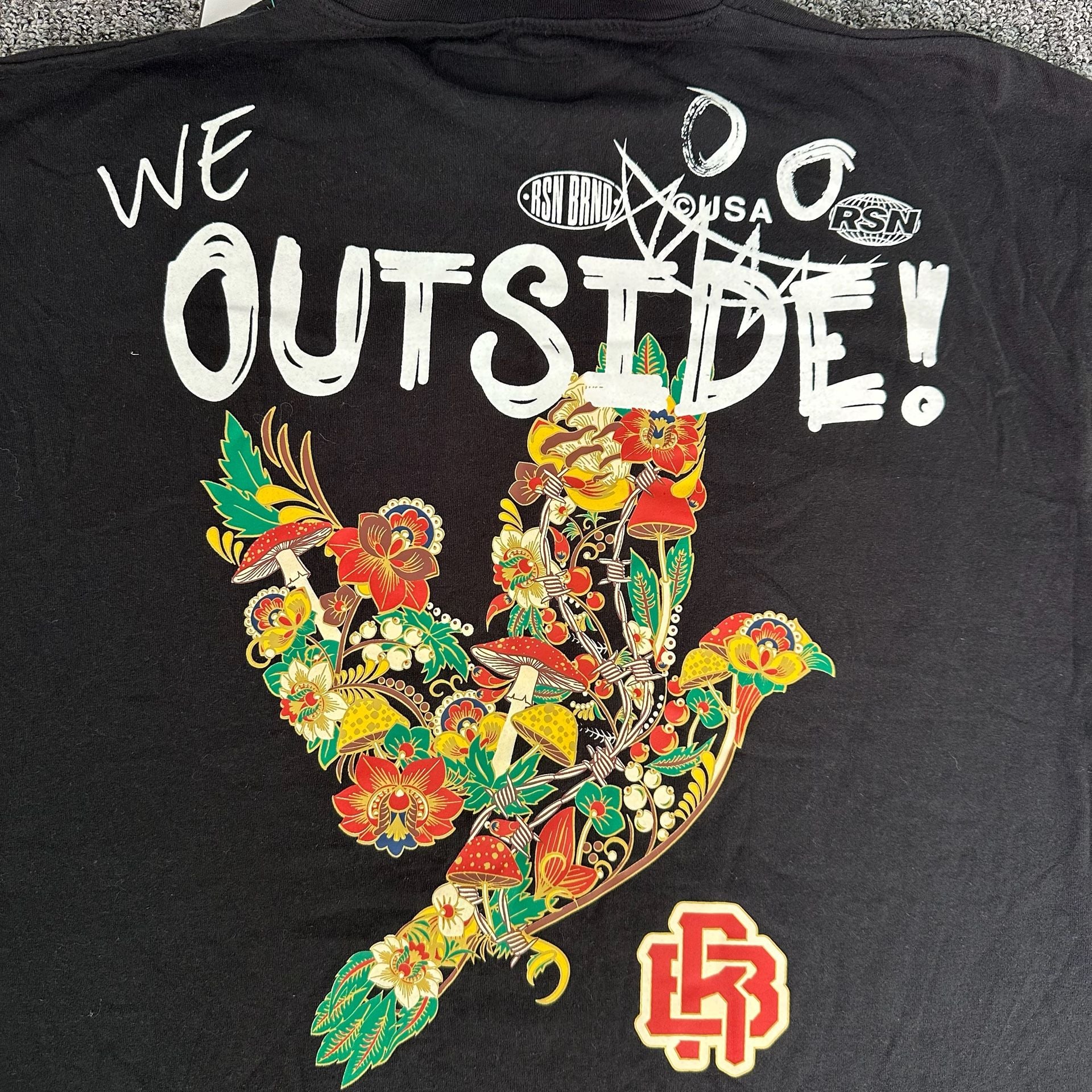 Reason Men’s T-shirt We Outside Graphic Size XL Black 12