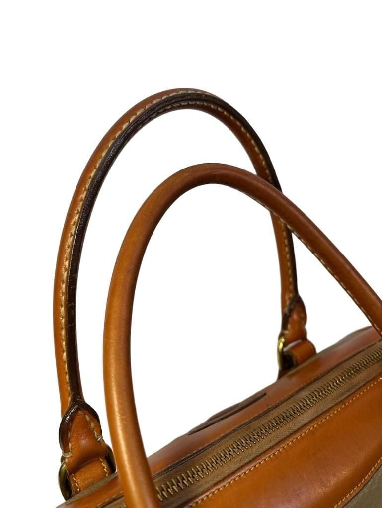 Dooney & Bourke Vintage All Weather Leather Taupe Satchel Crossbody Bag 7