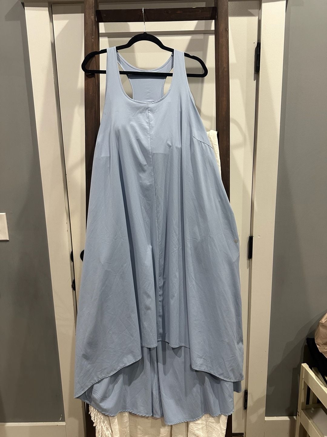 Halara Breezeful Dress Light Blue High-Low Mini 2