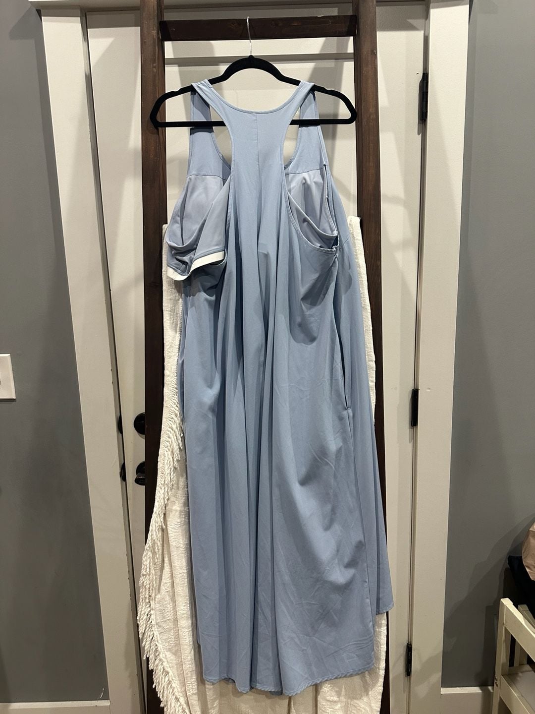 Halara Breezeful Dress Light Blue High-Low Mini 4