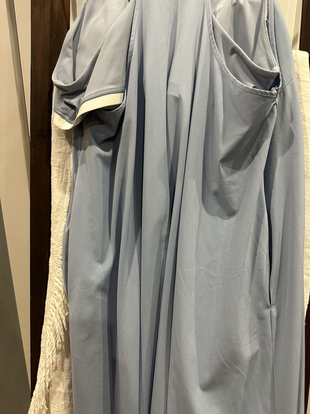 Halara Breezeful Dress Light Blue High-Low Mini 5