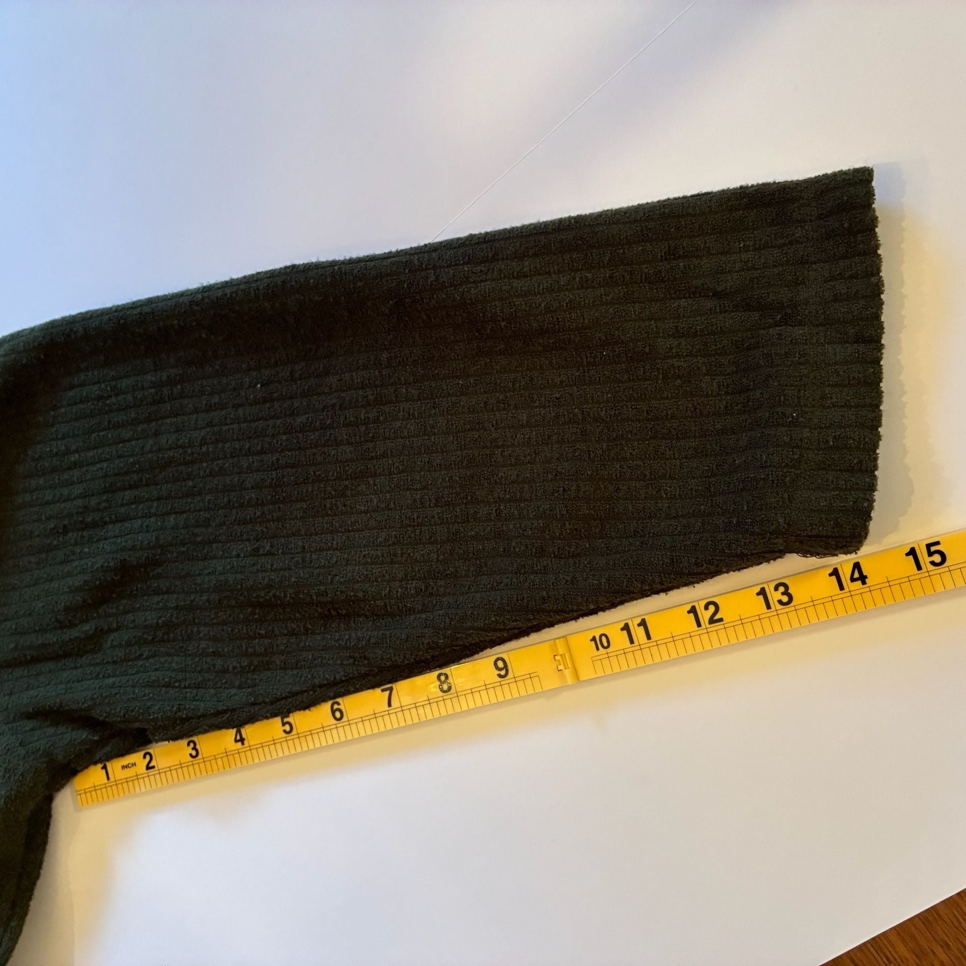 Avenue Half Zip Pullover Sweater Size 18/20 Olive Green Mock Neck 8