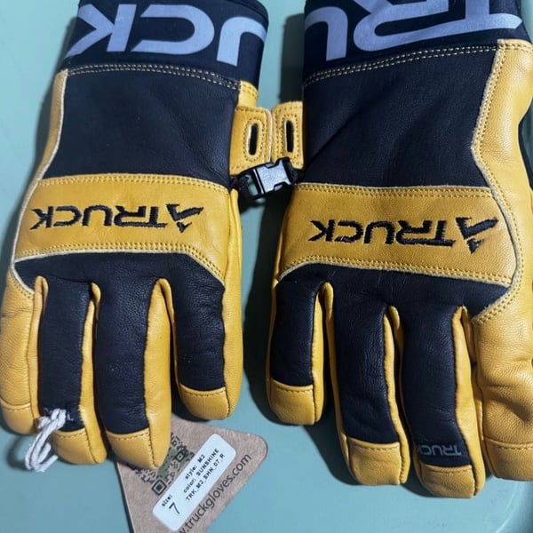 Truck M3 Ski Gloves Size 7 Sunshine Leather Waterproof