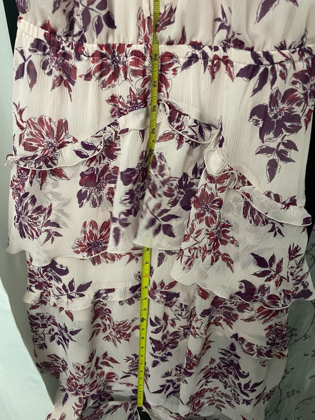 Express Halter Tiered Floral Dress Size S 7