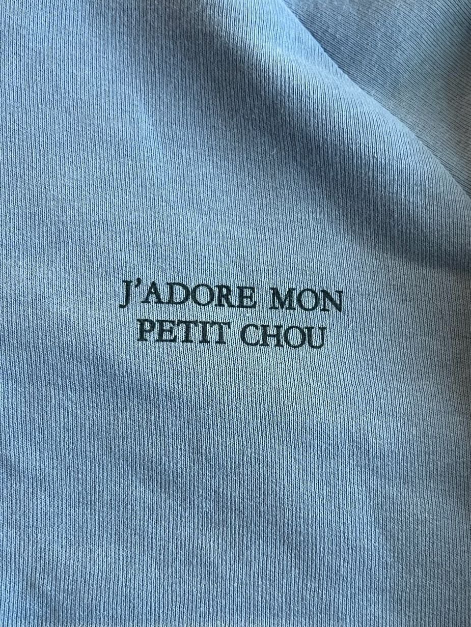 Subdued Paris Turtleneck Sweatshirt Women’s M Sapphire Blue Cropped Pullover 4