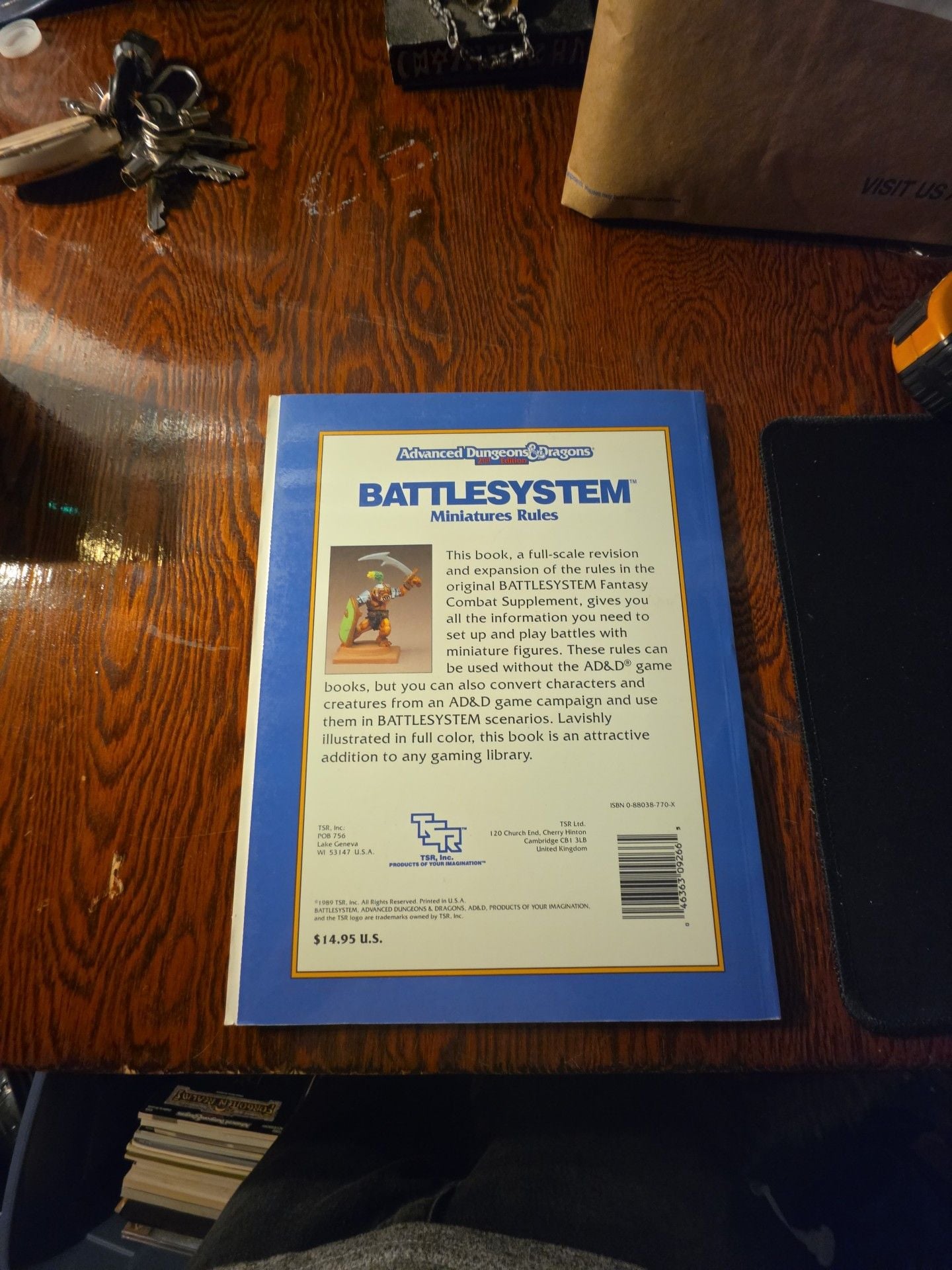 TSR Advanced Dungeons & Dragons Battlesystem Miniatures Rules 6