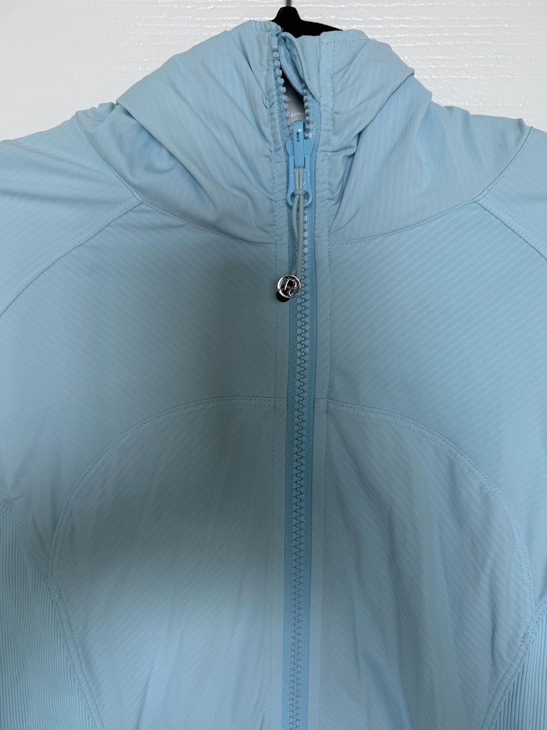 Lululemon In Flux Jacket Size 8 Light Blue Full Zip Hooded 3