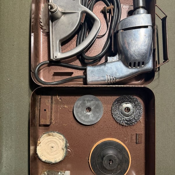 Cummins Portable Tools Electric Drill And Saw Attachment Kit Vintage Case