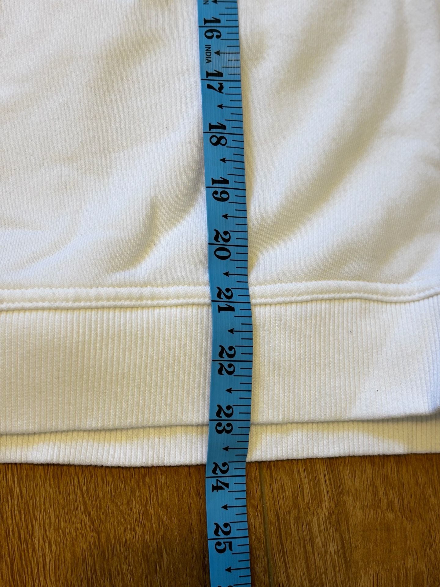 Aerie Sweatshirt Size Large White Crochet Detail Pullover Top 7