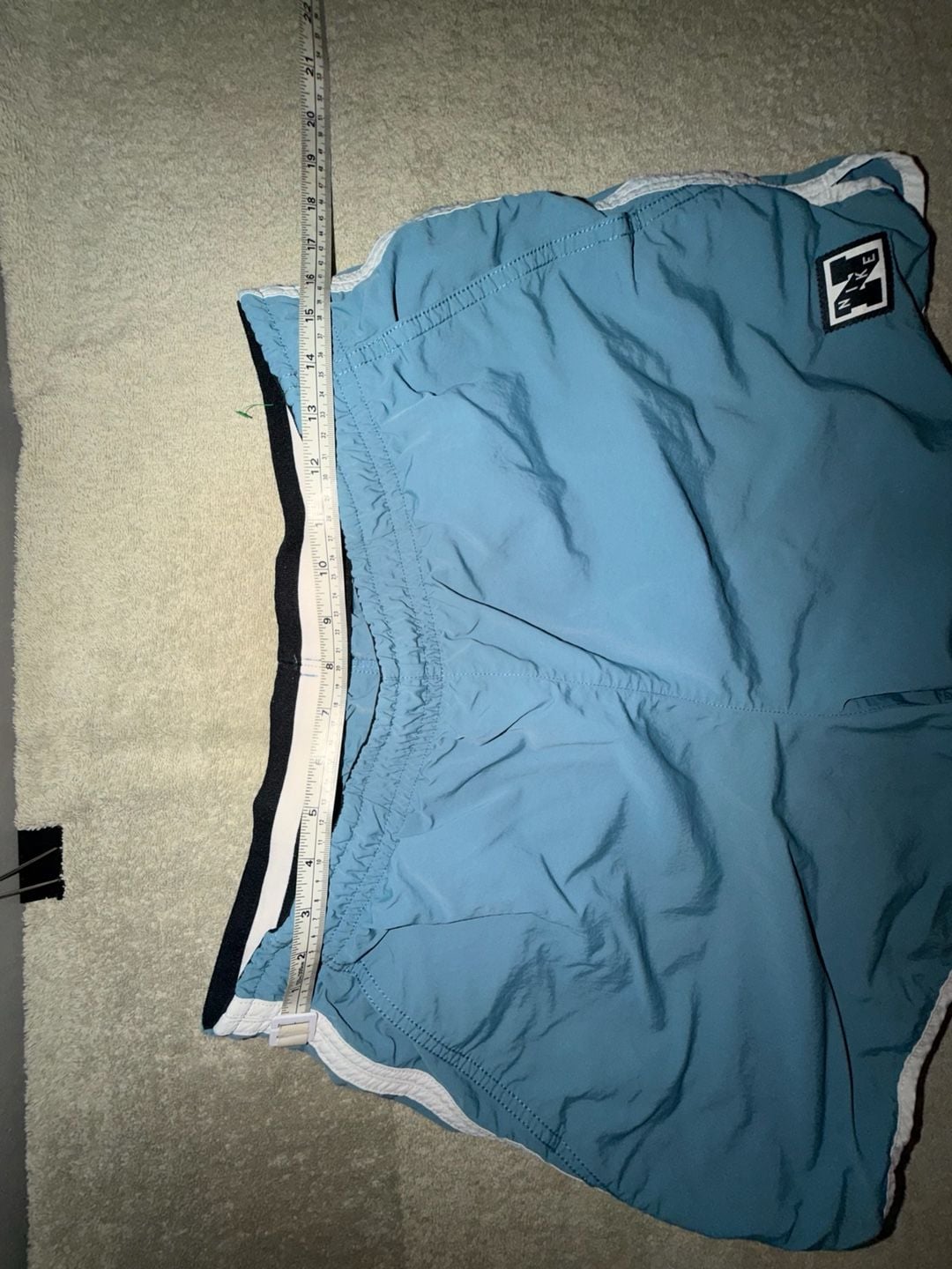 Nike Dri-FIT Heritage Training Shorts Size L Teal Blue Gym 5" 3