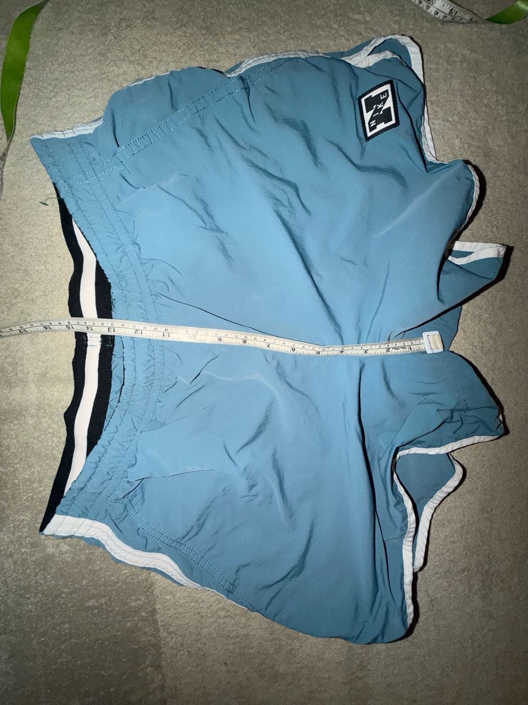 Nike Dri-FIT Heritage Training Shorts Size L Teal Blue Gym 5" 4
