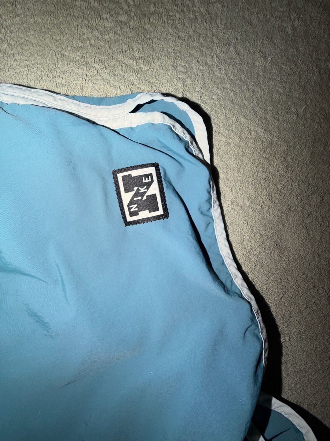 Nike Dri-FIT Heritage Training Shorts Size L Teal Blue Gym 5" 2