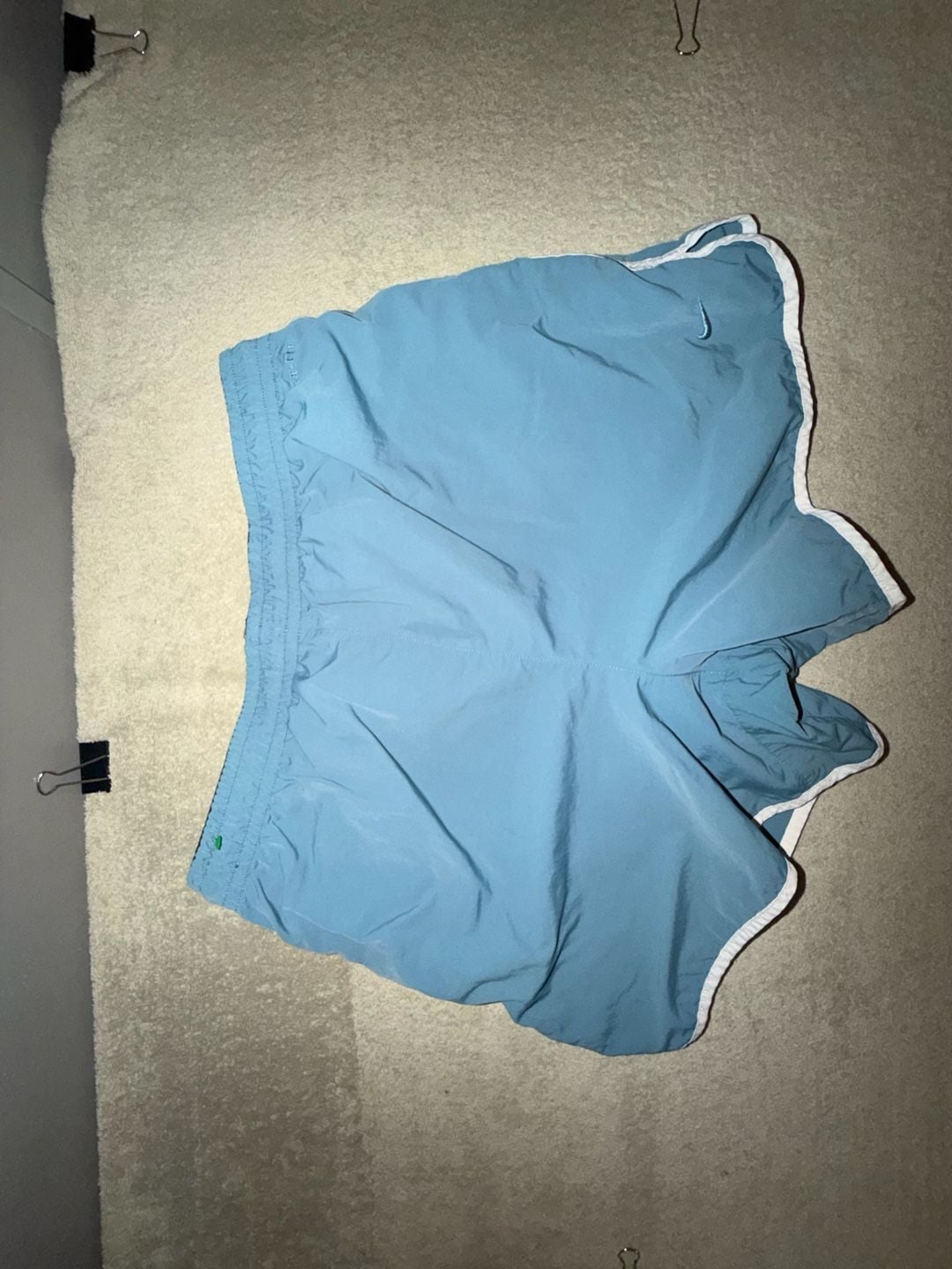 Nike Dri-FIT Heritage Training Shorts Size L Teal Blue Gym 5" 6