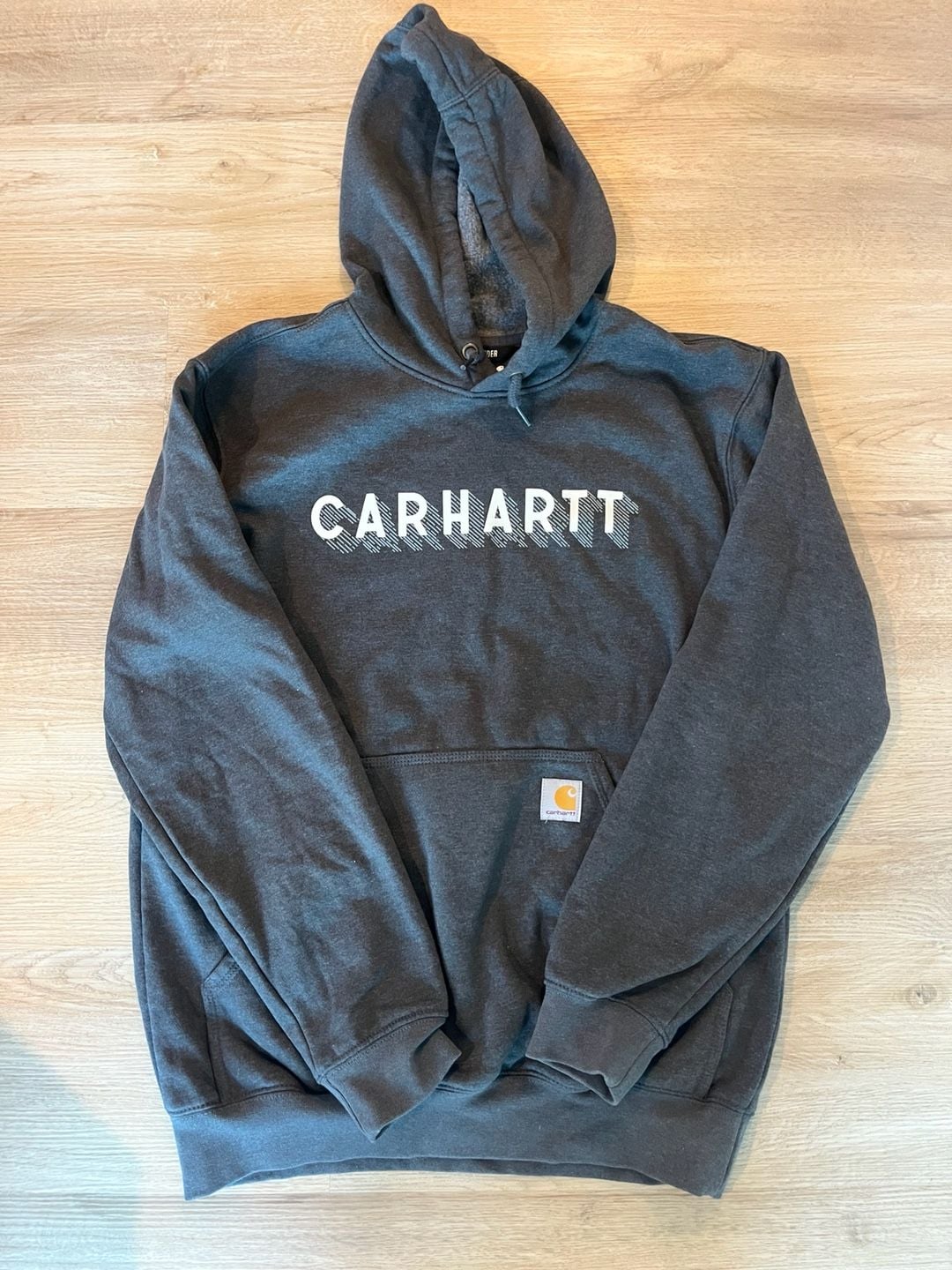 Carhartt, Rain Defender Loose Fit Hoodie, Oversized, Water Repellent, Grey 2